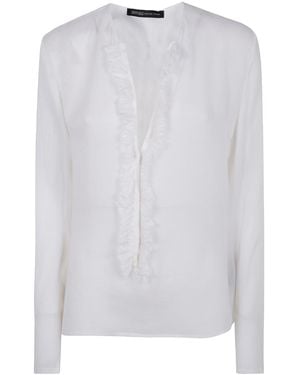 Ibrigu Silk Shirt With Ruffles Clothing - White