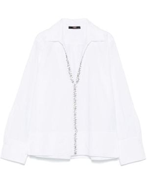 Seventy Cotton Shirt With Front Detail - White