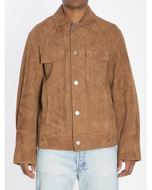Ami Paris Suede Jacket - Brown