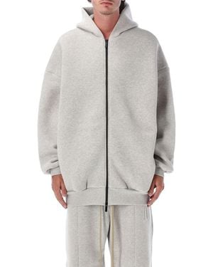 Fear Of God Hoodie Oversized Zipped - Grey