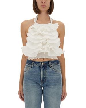 THE GARMENT "Cyprus Layer" Top With Ruffles - Blue