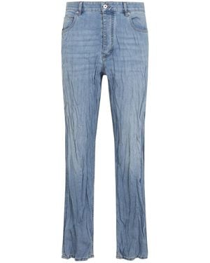 Bottega Veneta Crushed Denim Pants - Blue