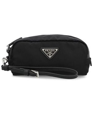 Prada Re-Nylon Wash Bag - Black
