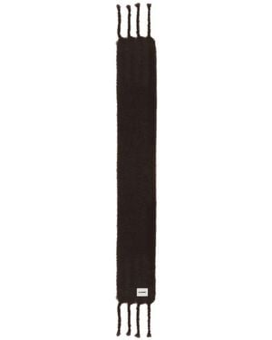 Jil Sander Wool Blend Scarf - Black