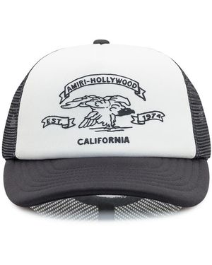 Amiri Eagle Trucker Cap - Black