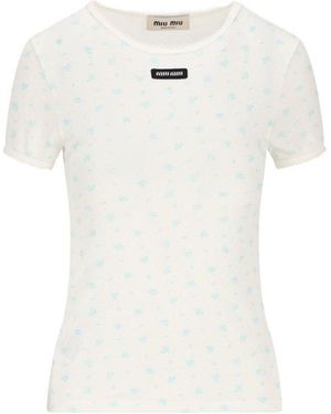 Miu Miu T-Shirt And Polo Shirt - White