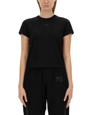 Alexander Wang Essential Shrunk T-Shirt - Black
