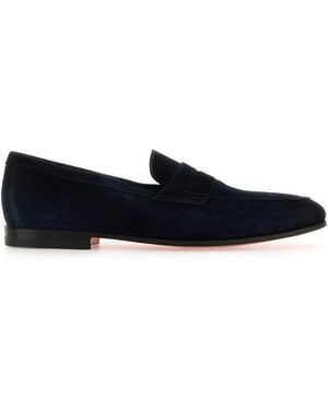 Santoni Moccasters - Blue