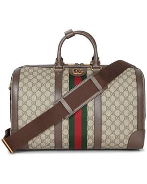 Gucci Savoy Duffle Medium Size Bags - Brown