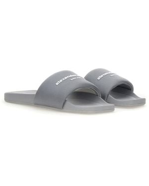Alexander Wang Nylon "Aw" Sandal - White