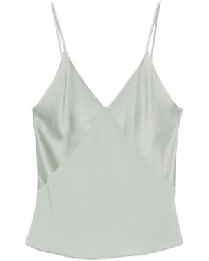 Forte Forte Shiny Anvers Satin Strap Top Clothing - Grey