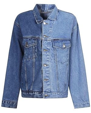 E.L.V. Denim Denim Cotton Jacket - Blue