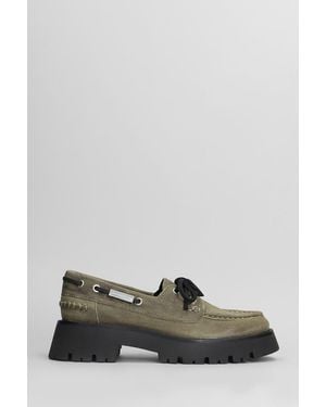ローファー・オックスフォード ALEXANDER WANG Khaki Suede Carson Loafers Alexander Wang Khaki Suede Carson Loafers | ShopSimon