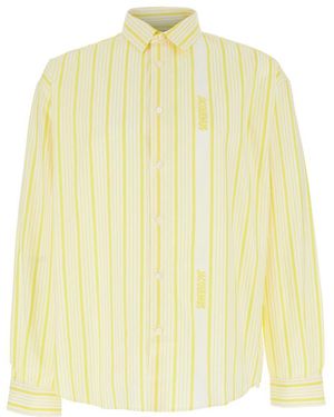 Jacquemus La Chemise Simon' Shirt With Classic Collar - Yellow
