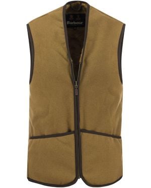 Barbour Warm Pile Waistcoat/Zip-In Liner - Green