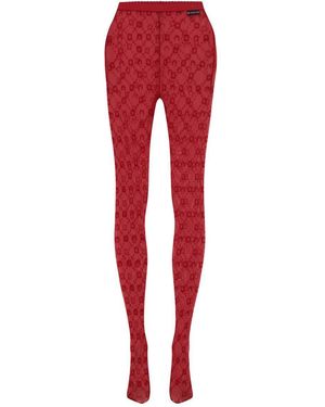 Marine Serre "monogram" Socks - Red