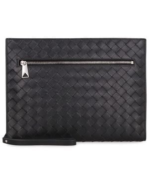 Bottega Veneta Intrecciato Vn Document Case - Grey