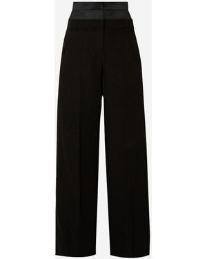 Erdem Wide Leg Pants - Black