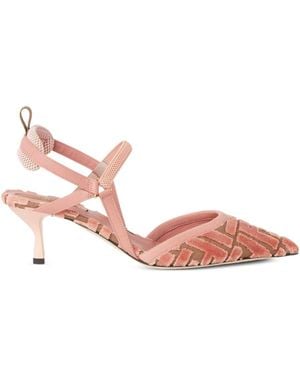 Fendi Colibrì Lite Slingback Court Shoes - Pink