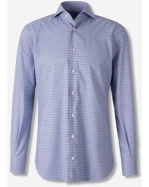 Atelier Munro Chequered Motif Shirt - Blue