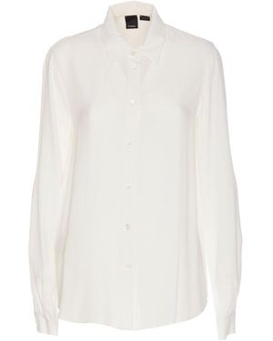 Pinko New Nora Camicia Crepe De - White