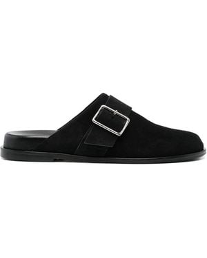Aeyde Finja Cow Suede Leather Shoes - Black