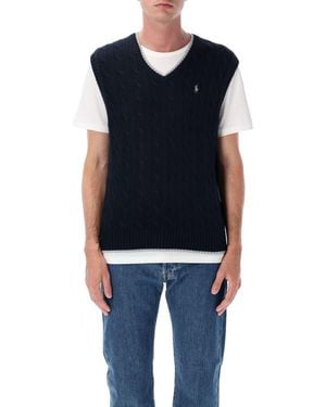Polo Ralph Lauren Cable-Knit Cotton Sweater - Blue