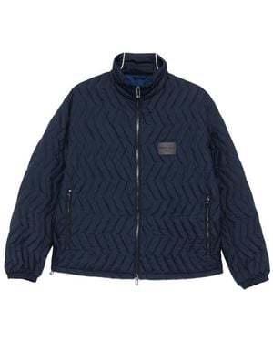 Emporio Armani Quilted Down Jacket - Blue
