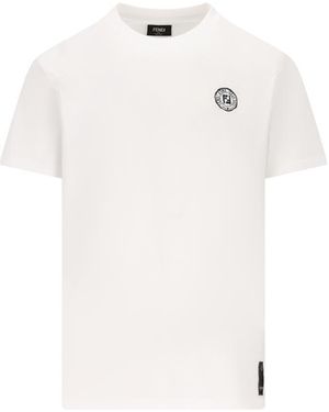 Fendi T-Shirt And Polo Shirt - White