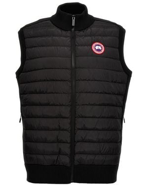 Canada Goose Hybridge Down-Paneled Wool Vest - Black
