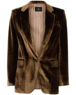 Etro Jackets And Vests - Brown