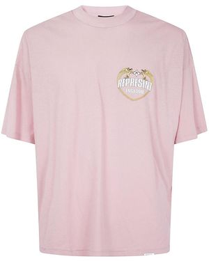 Represent Angel Border" T-Shirt - Pink