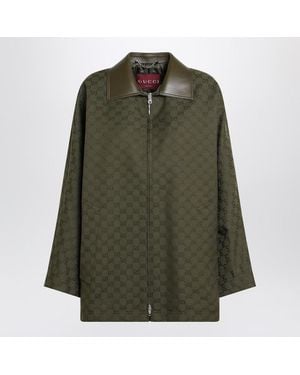 Gucci Military Gg Jacket - Green