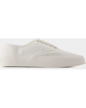 Maison Kitsuné Lace Up Trainers - White