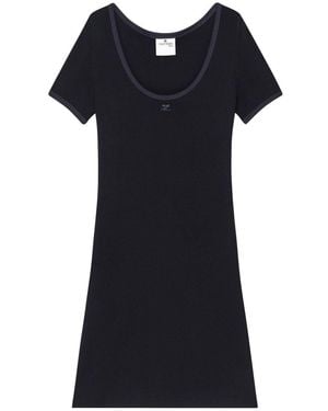 Courreges Fitted Mini Dress - Black