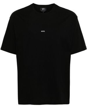 A.P.C. T-Shirts And Polos - Black