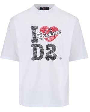 DSquared² T-Shirts And Polos - White