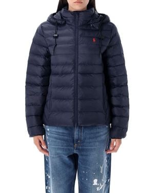 Polo Ralph Lauren Water-Resistant Packable Puff Hooded Jacket - Blue
