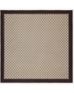 Gucci Printed Silk Carré - Natural
