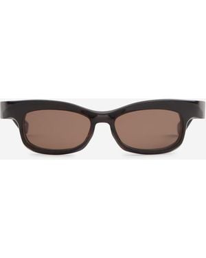FACTORY900 Rectangular Sunglasses Fa-143 - Black