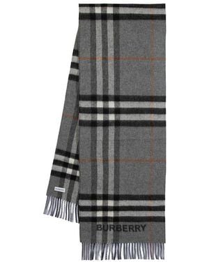 スカーフ BURBERRY MU RIBBED SCARF Burberry Mu Ribbed Scarf in Black | Lyst