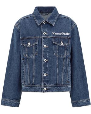 【送料&関税込】Kenzo Maxi Print Denim Jacket Denim Jacket in Multi – SVRN