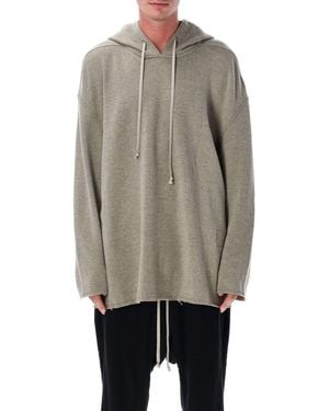 Rick Owens Grey Melange Peter Hoodie Sweatshirt