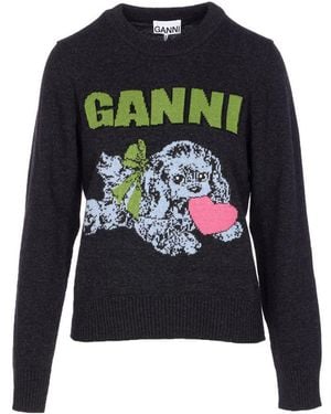 Ganni Jumpers - Black