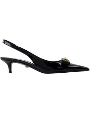 Versace T.45 Court Shoes - Black