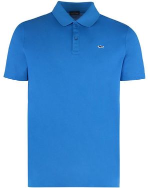 Paul & Shark Cotton Piquet Polo - Blue