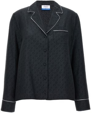 Off-White c/o Virgil Abloh 'Off Jaquard Pajama' Shirt - Black