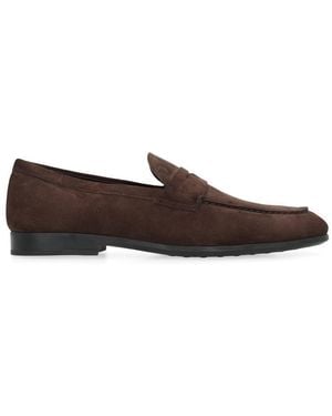 Tod's Suede Loafers - Brown