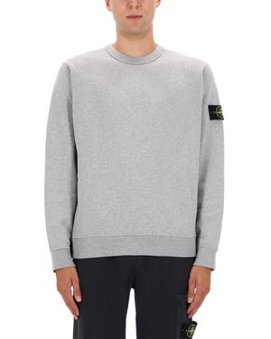 Stone Island Dpp - Organic Cotton Sweatshirt - Grey