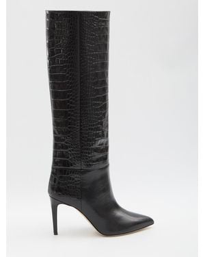 Paris Texas Stiletto Boots - Black